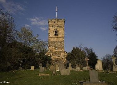St Cuthbert's Church, Billingham  - View from the bottom of the graveyard