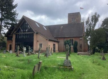 Showing all the feature of St John the Baptist Malden that you would see today.